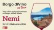Borgo diVino in tour a Nemi (RM): 11, 12, 13 Settembre 2026.